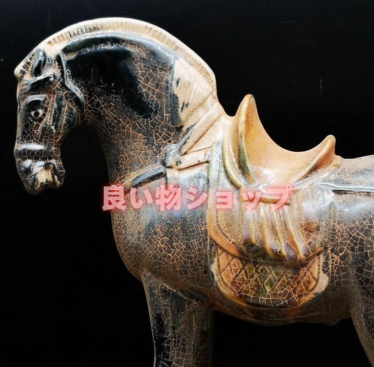 唐三彩戦馬 骨董骨董 置物 工芸品