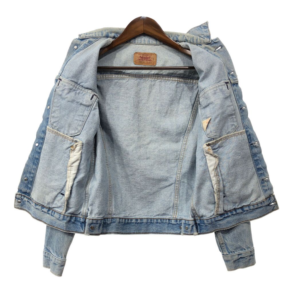 90年代 USA製 Levi's リーバイス 70506-0214 デニムジャケット ライトブルー (メンズ 36 R) 中古 古着 Q7184 90年代 USA製 Levi's リーバイス 70506-0214 デニムジャケット ライト
