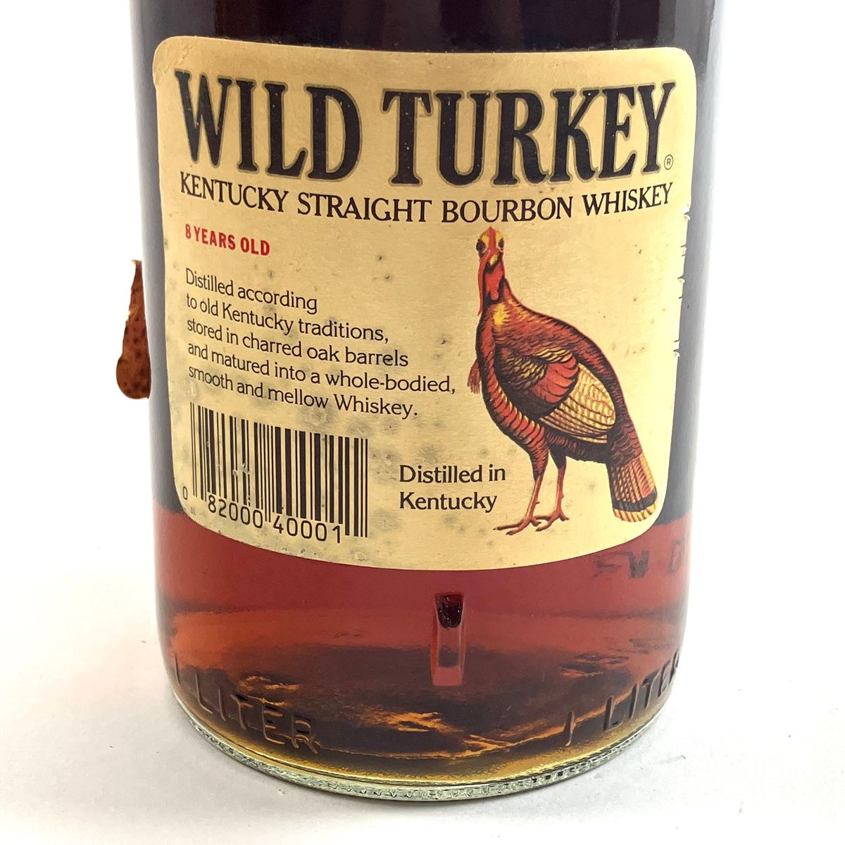 【旧ボトル】ワイルドターキー 8年・旧ラベル・WILD TURKEY 8yo Wild Turkey 8 year old Bourbon | 750 ml Bottle