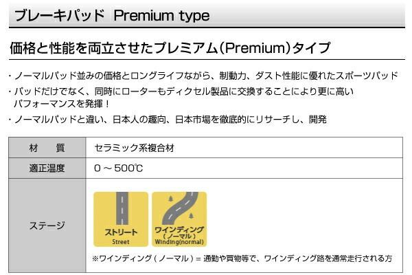 BMW X6 E71 X6 2010年5月- DIXCEL ディクセル ブレーキパッド Pタイプ リア用 パッド 4個入り 1253447 P1253447