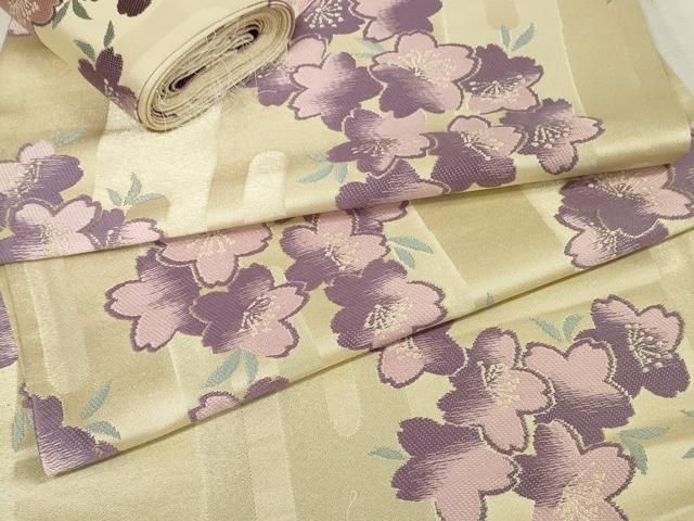 平和屋着物●袋帯　帯反物　舞桜　金糸　逸品　未使用　DAAS6573zzz 平和屋着物○袋帯 帯反物 舞桜 金糸 逸品 未使用 DAAS6573zzz - メルカリ