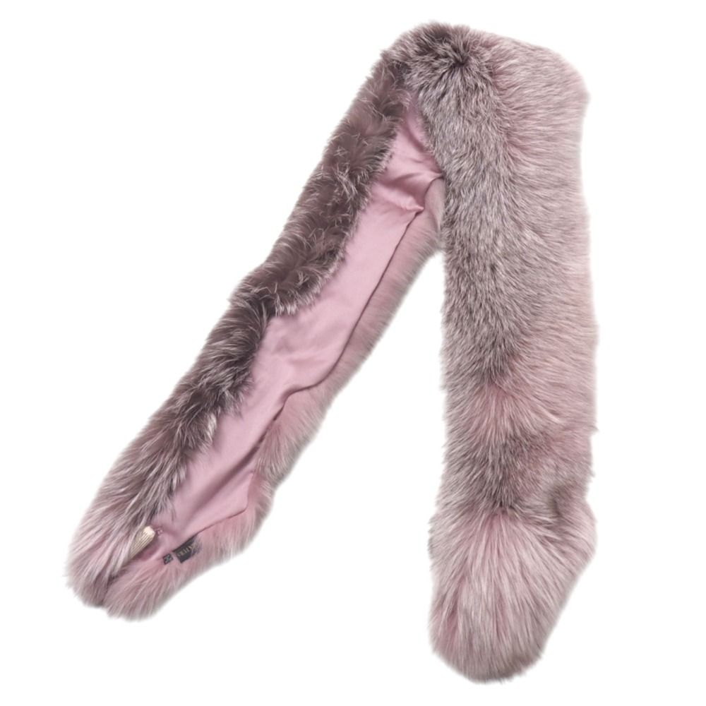 SAGA FURS サガファーズ 毛皮 ファー マフラー ショール しっぽ付 □美品□SAGA FURS サガファーズ ストール フォックス ファー