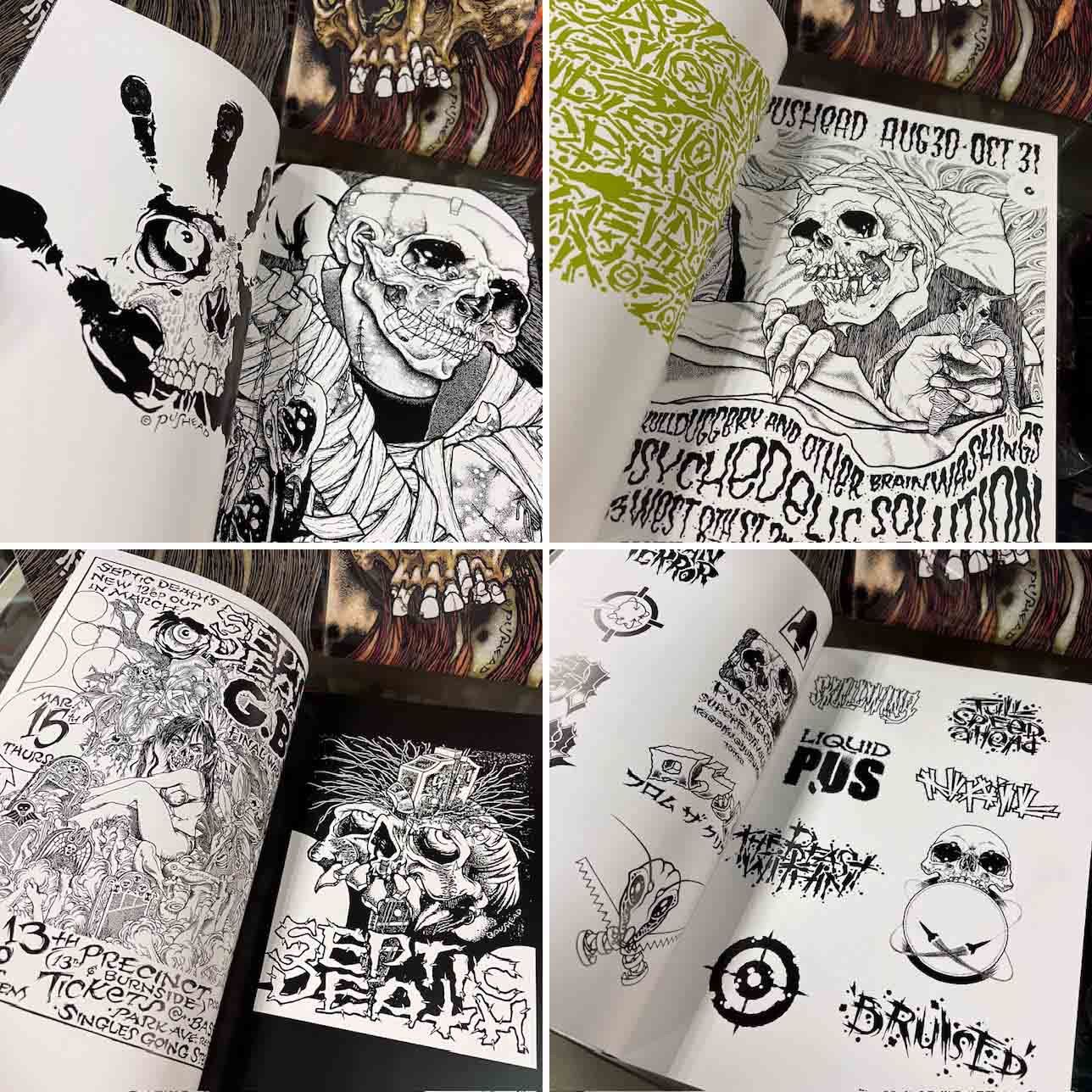 直筆サイン入り パスヘッド 画集 2023年発売 PUSHEAD 直筆サイン入り パスヘッド 画集 2023年発売 PUSHEAD