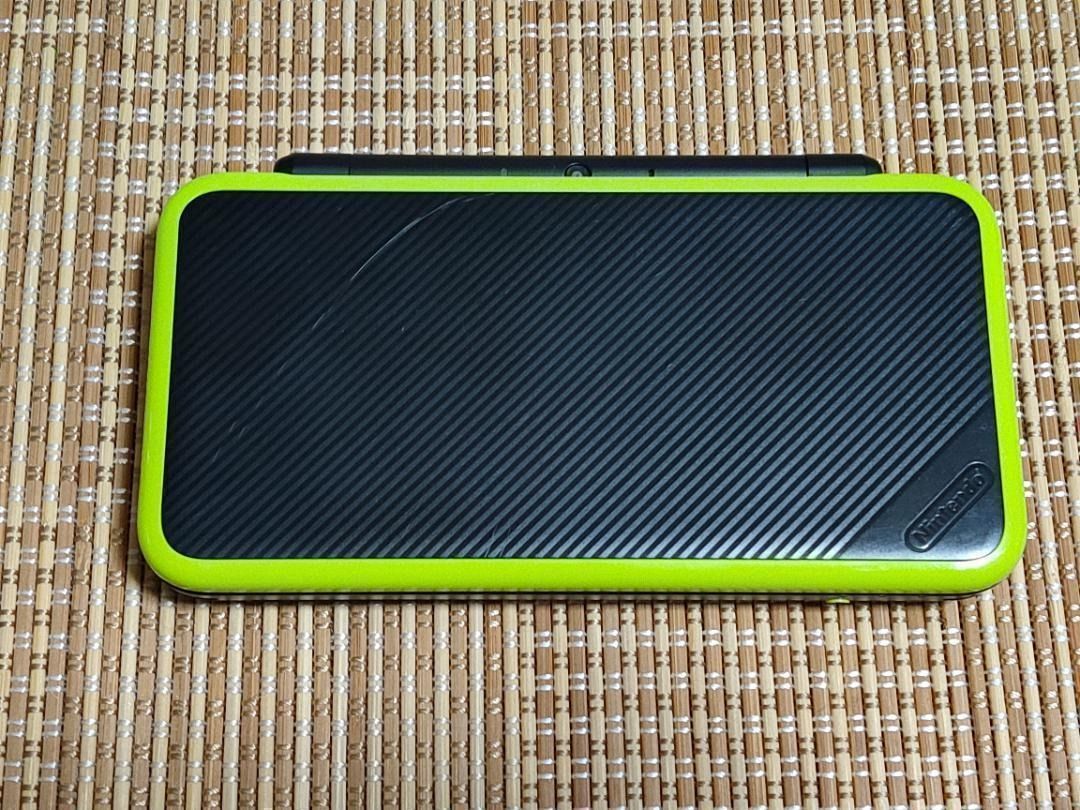 本体のみ New2DSLL ブラック×ライム B