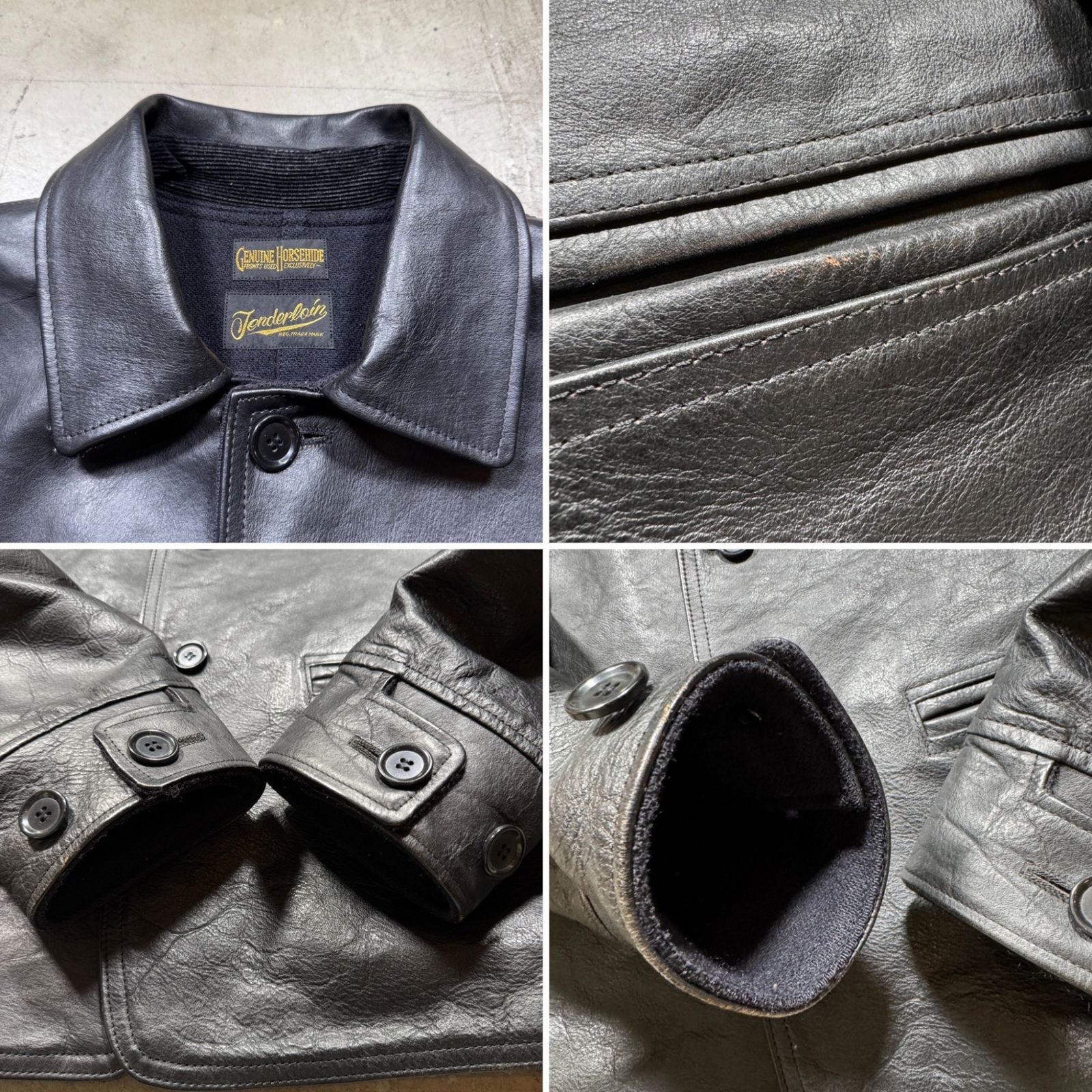 TENDERLOIN T-HIDE CAR COAT ホースハイド カーコート TENDERLOIN テンダーロイン T-HIDE ホースハイドレザーカー