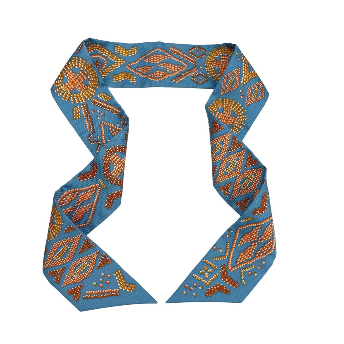 エルメス　HERMES ガヴロッシュ　シルク　ツイリー　新品　バンダナ　カレ エルメス HERMES ガヴロッシュ シルク ツイリー 新品 バンダナ カレ