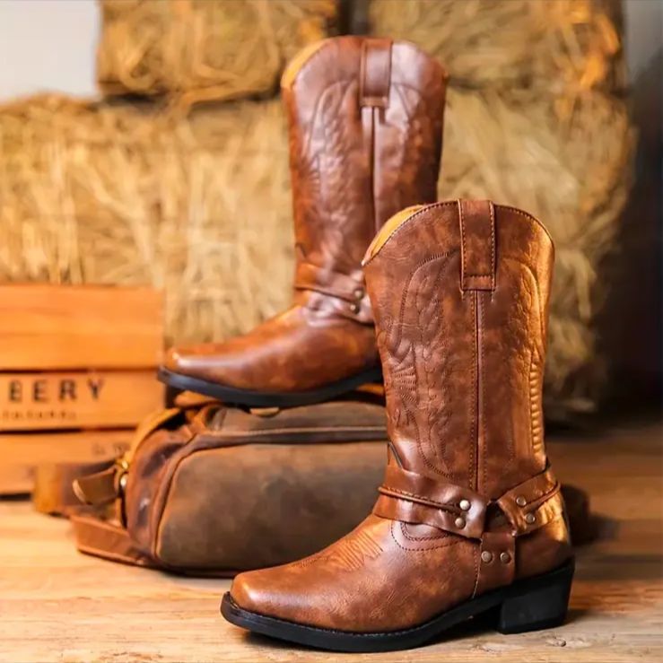 チャンキーヒール スリッポン