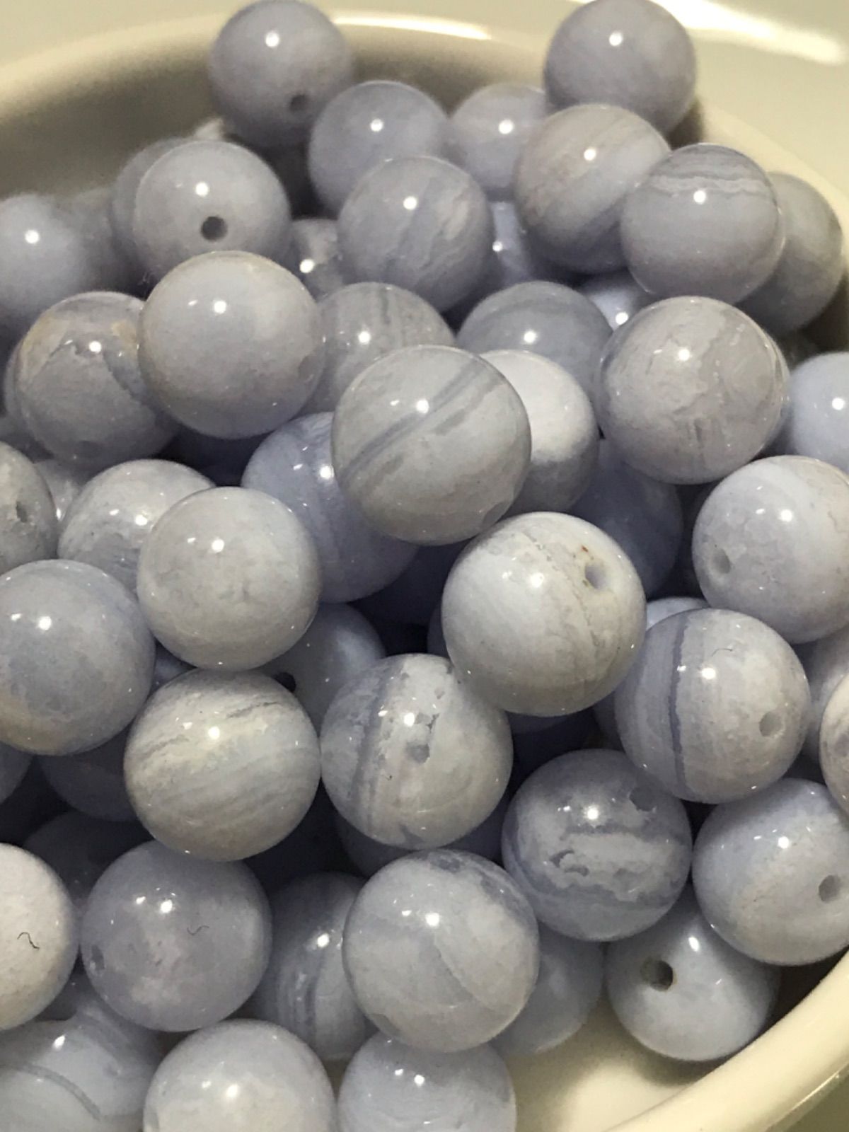 ブルーレースアゲート 空色縞瑪瑙