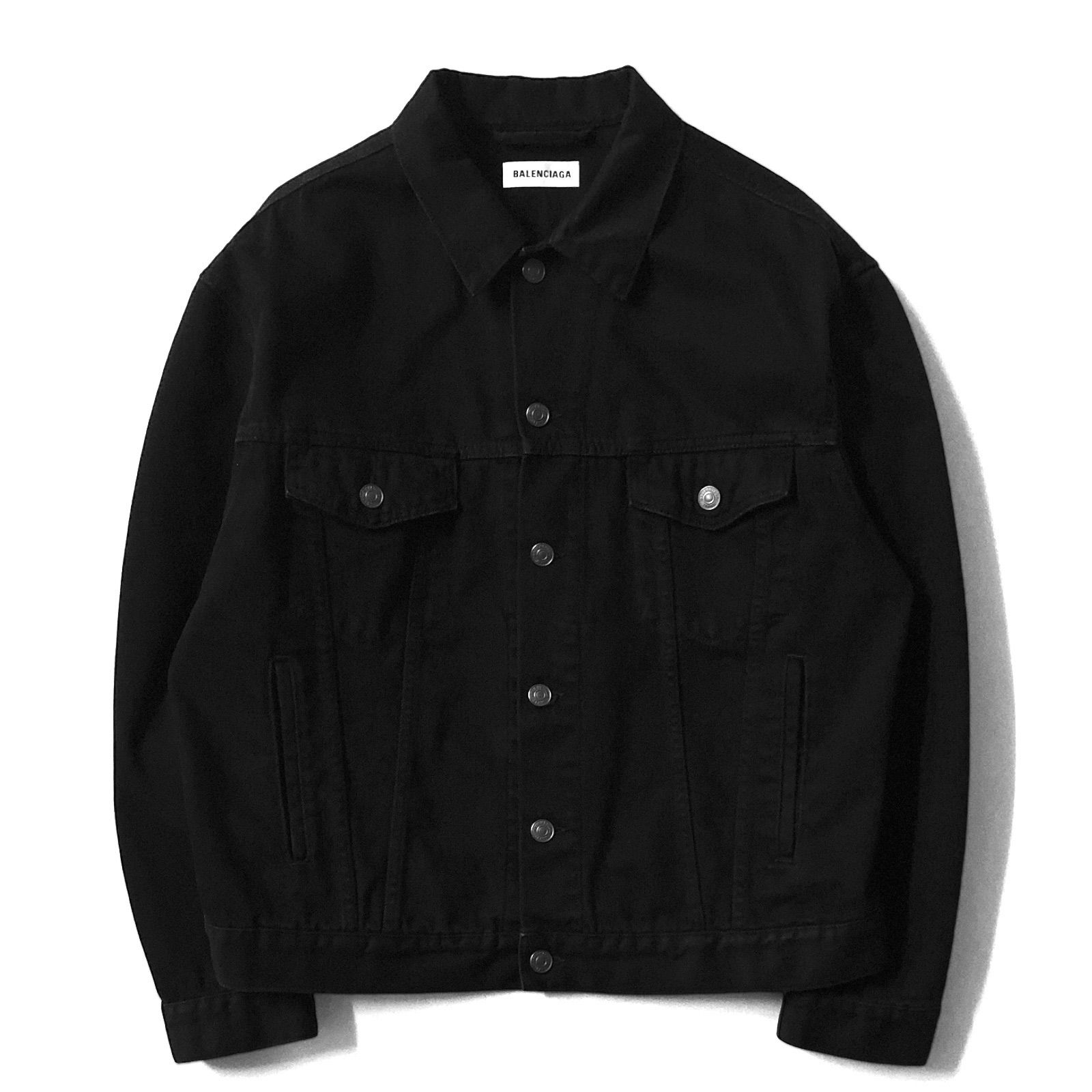 BALENCIAGA バレンシアガ ロゴ デニムジャケット ブラック 黒 楽天市場】バレンシアガ BALENCIAGA メンズ アウター ジャケット