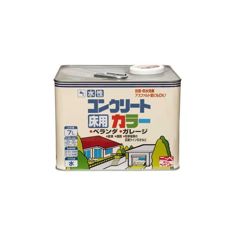 ニッペ ペンキ 塗料 水性コンクリートカラー 7L グリーン ショップ
