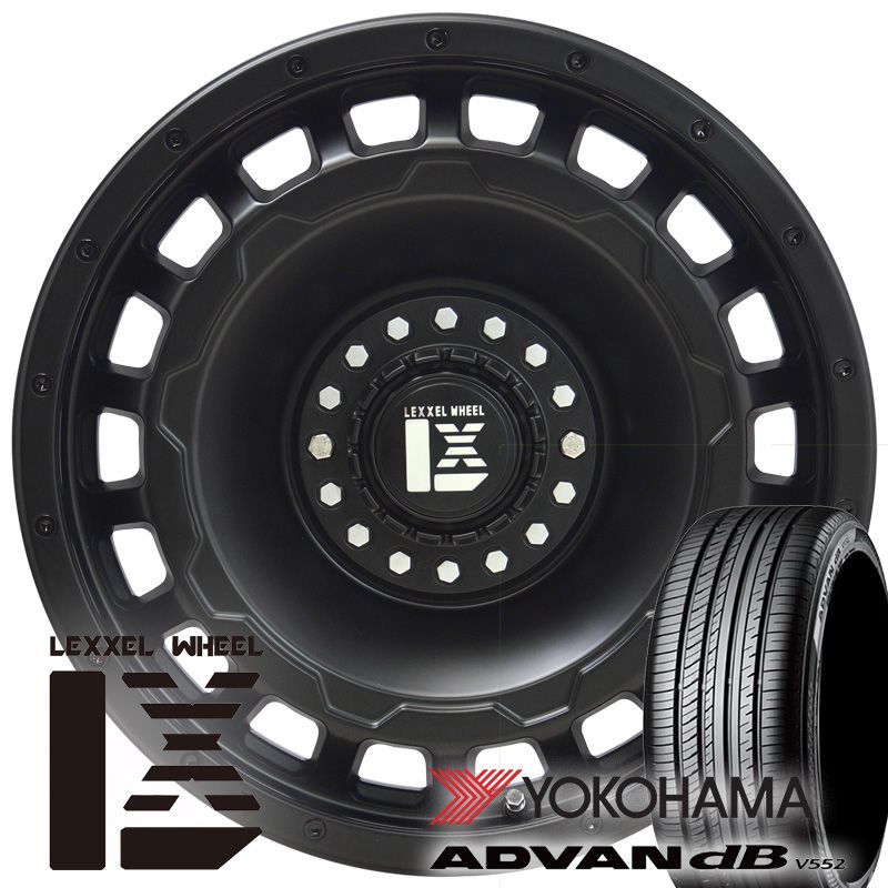 ヨコハマタイヤ ヴェゼル フォレスターSG タイヤホイール4本セット ヨコハマ アドバン dB V552 215/60R16 LEXXEL SwaGGer