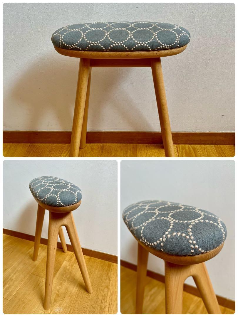 三島家具 ミナペルホネンの生地を使ったちょい掛けスツール coupe （コッペ） 三島家具 ミナペルホネンの生地を使ったちょい掛けスツール coupe