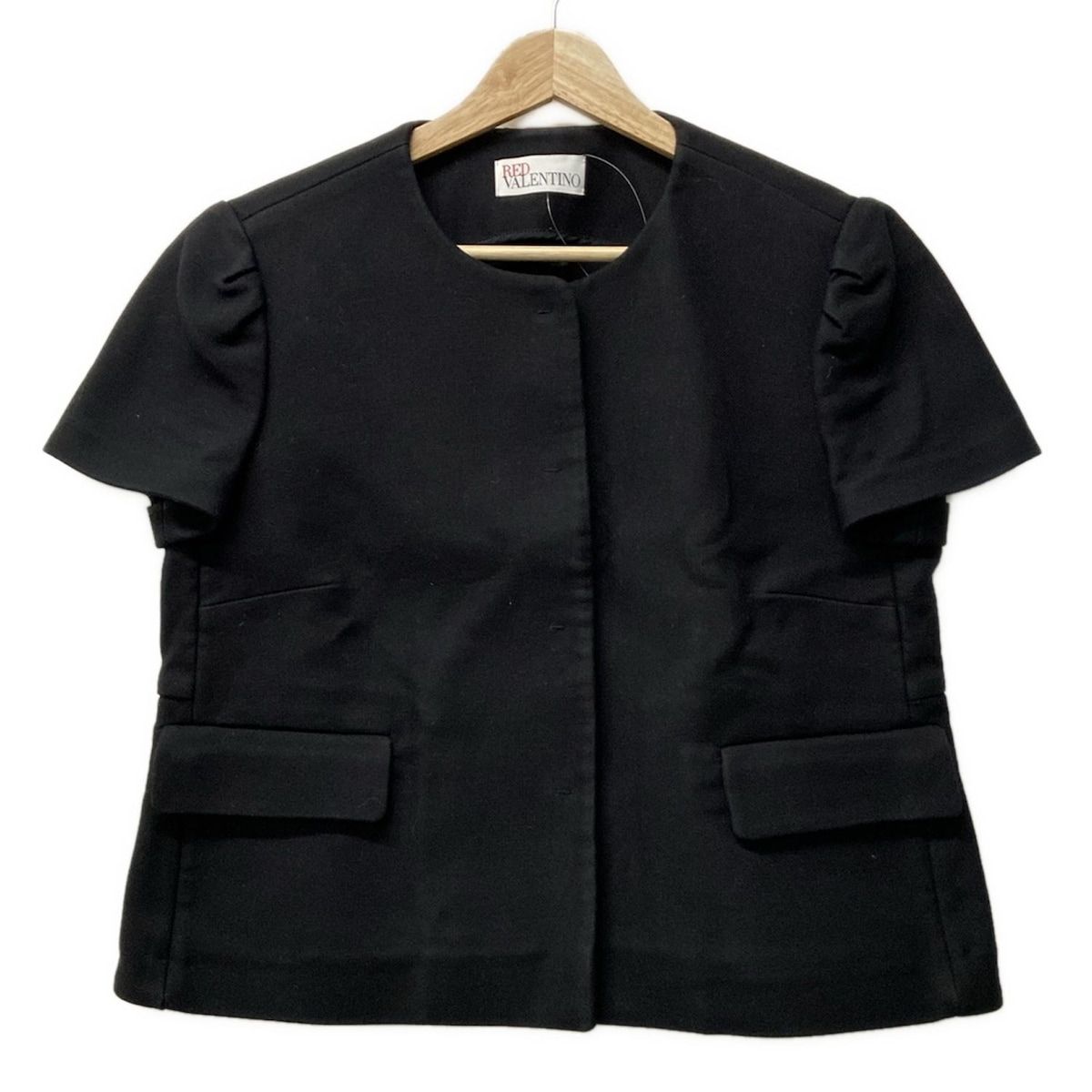 RED VALENTINO バレンチノ　レース付きジャケット　38 RED VALENTINO バレンチノ レース付きジャケット 38
