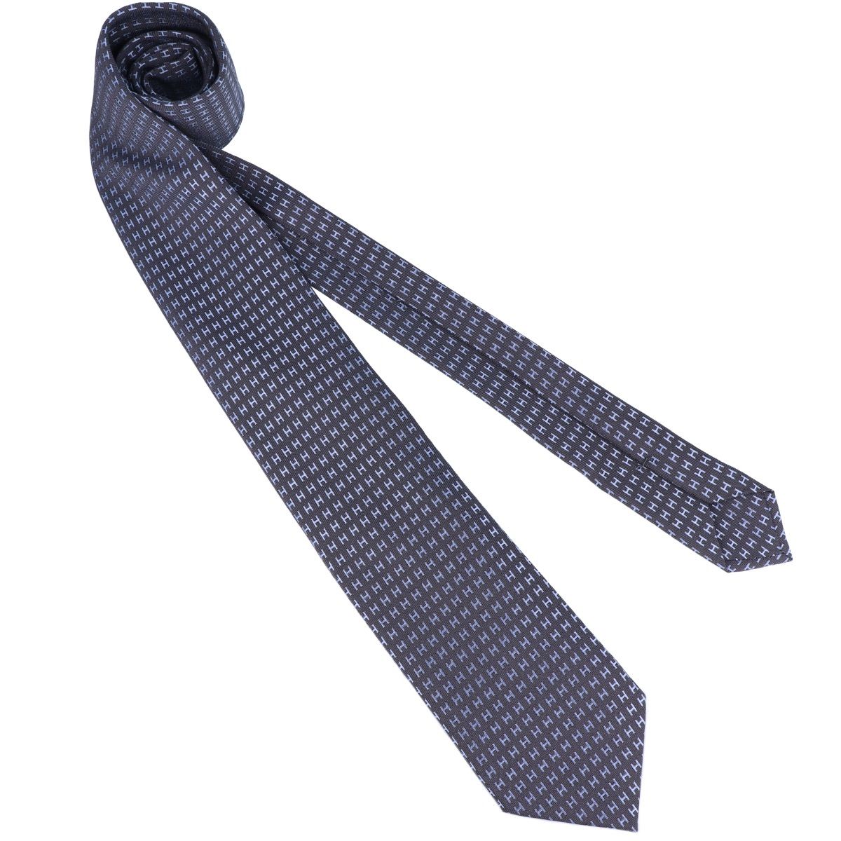 HERMES グレー ネクタイ 未使用 HERMES - HERMES エルメス ネクタイ - グレーx黒 【古着】【中古】の