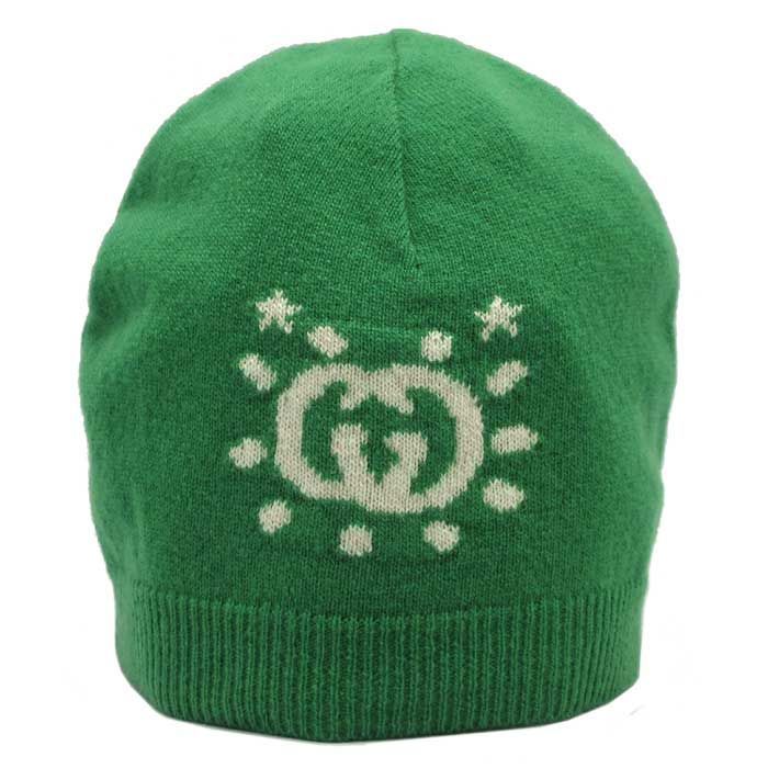 グッチ GUCCI ウール UFO モチーフ ニット帽 ニットキャップ キッズ 748423 4K206 3178 Lサイズ アウトレット 子供用
