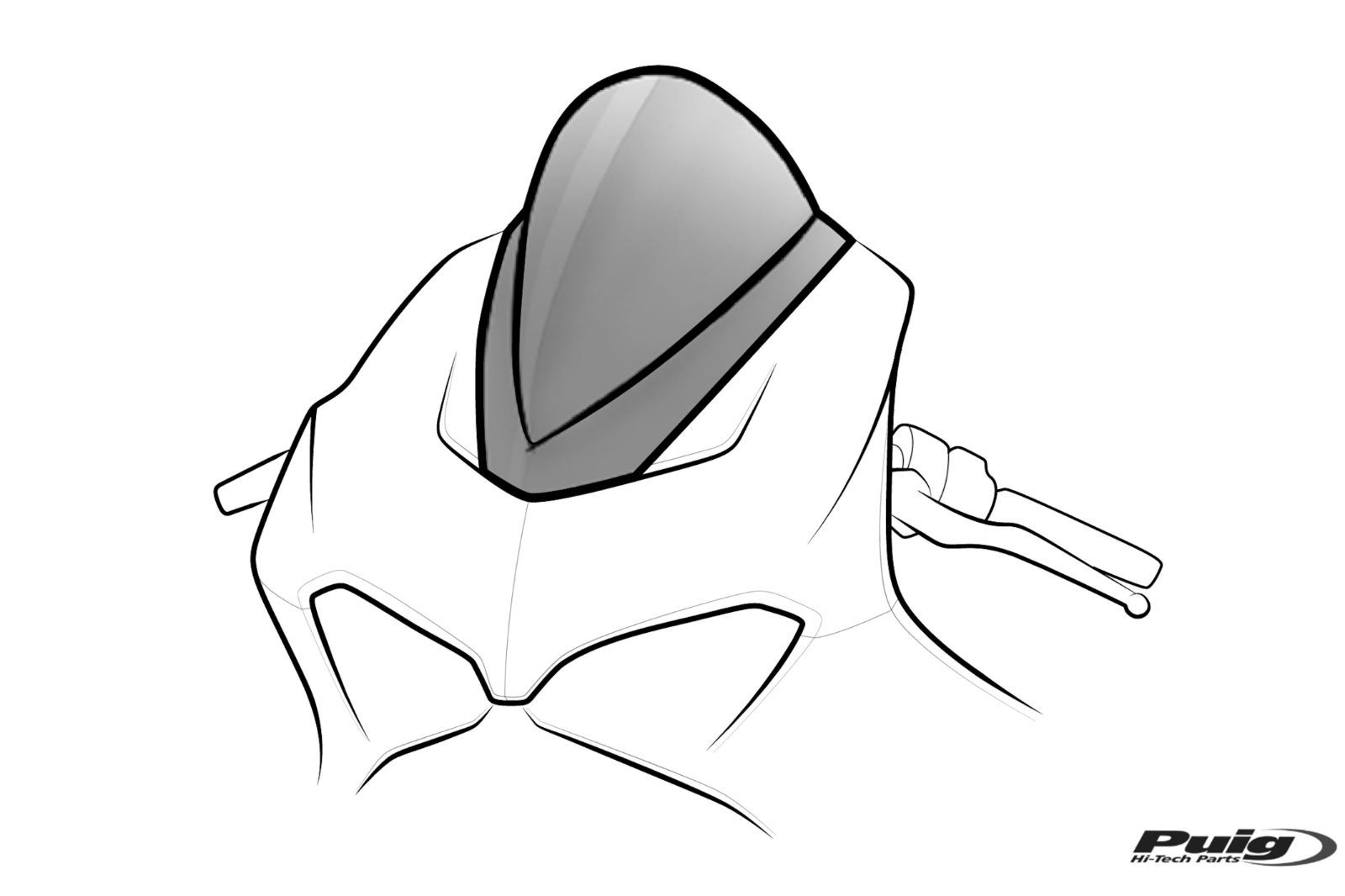 Puig / プーチ レーシングスクリーン オレンジ | 4055T