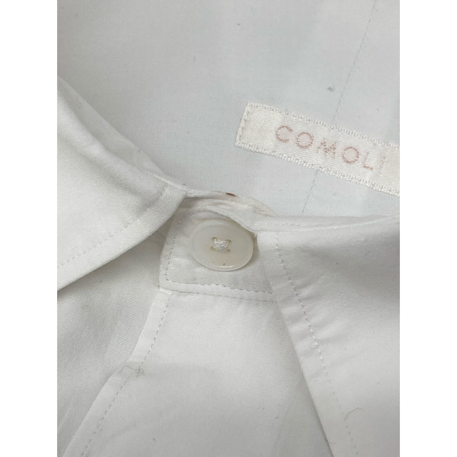 新型コモリシャツ white サイズ3 試着のみ サイズ3 19aw コモリシャツ