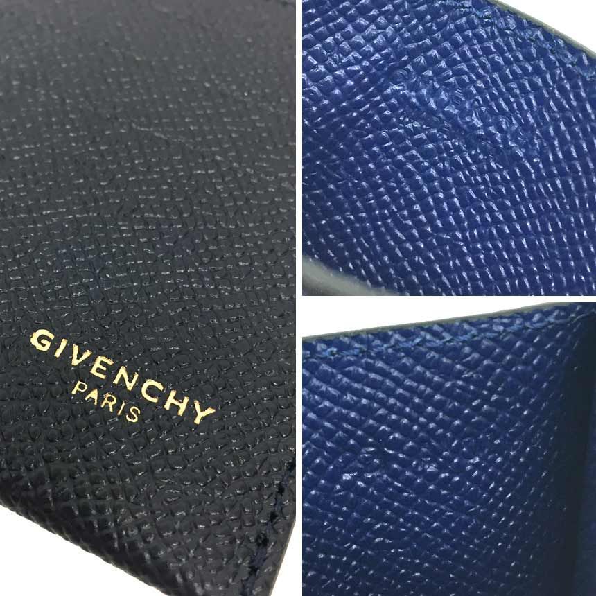 未使用 GIVENCHY ジバンシー カードケース ネイビー aq9188ホルダー×1