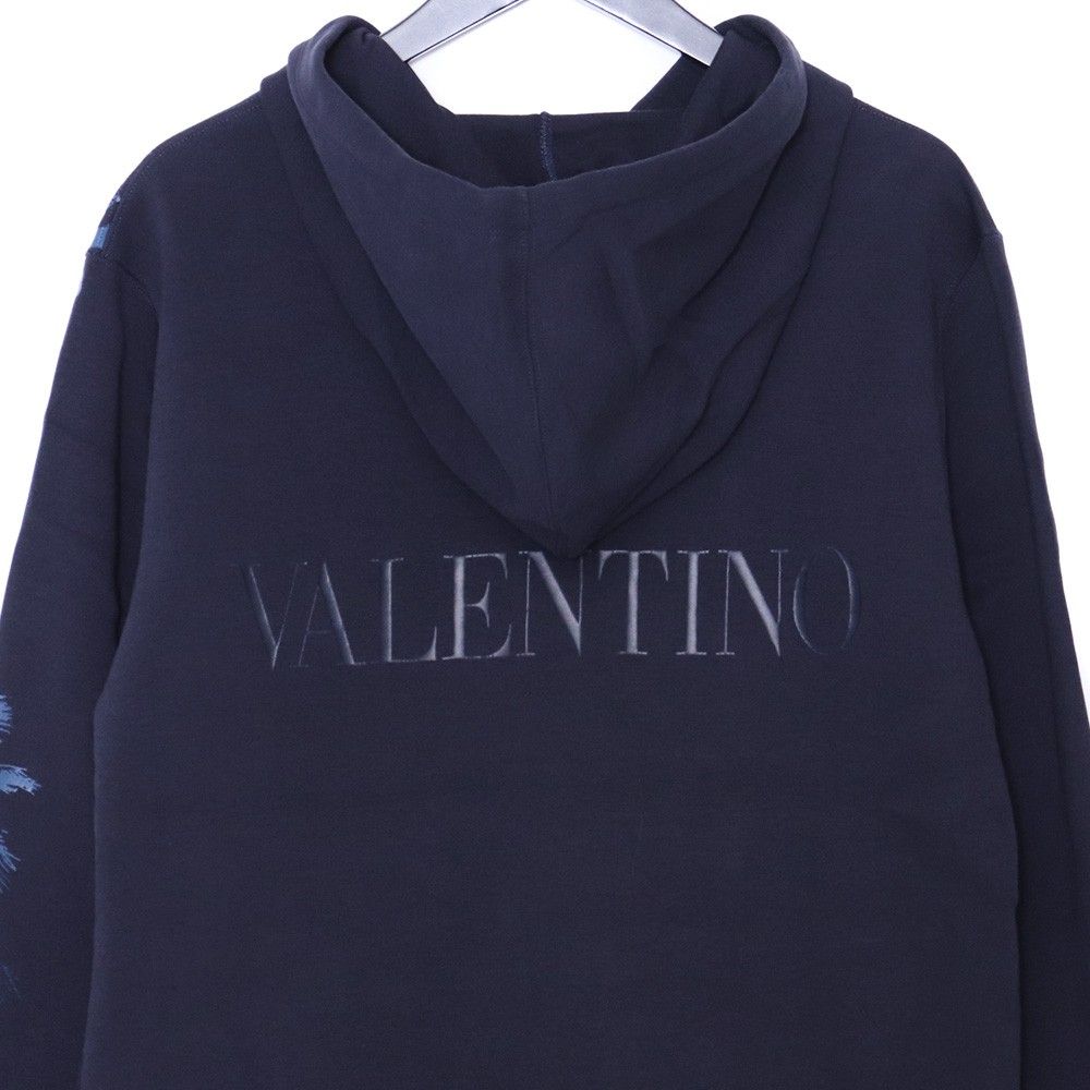 VALENTINO グラフィックプリントパーカー Sサイズ ネイビー - メルカリ