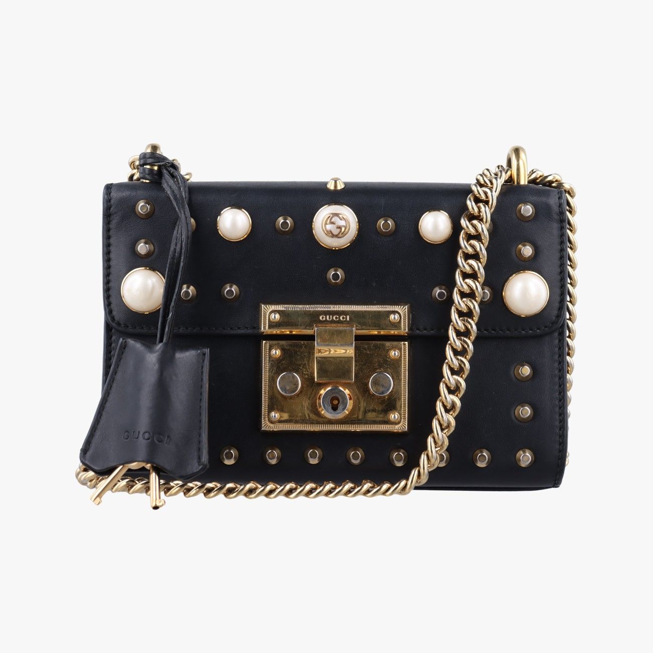 グッチGucciパドロック ブラック レザー 432182 D020755814