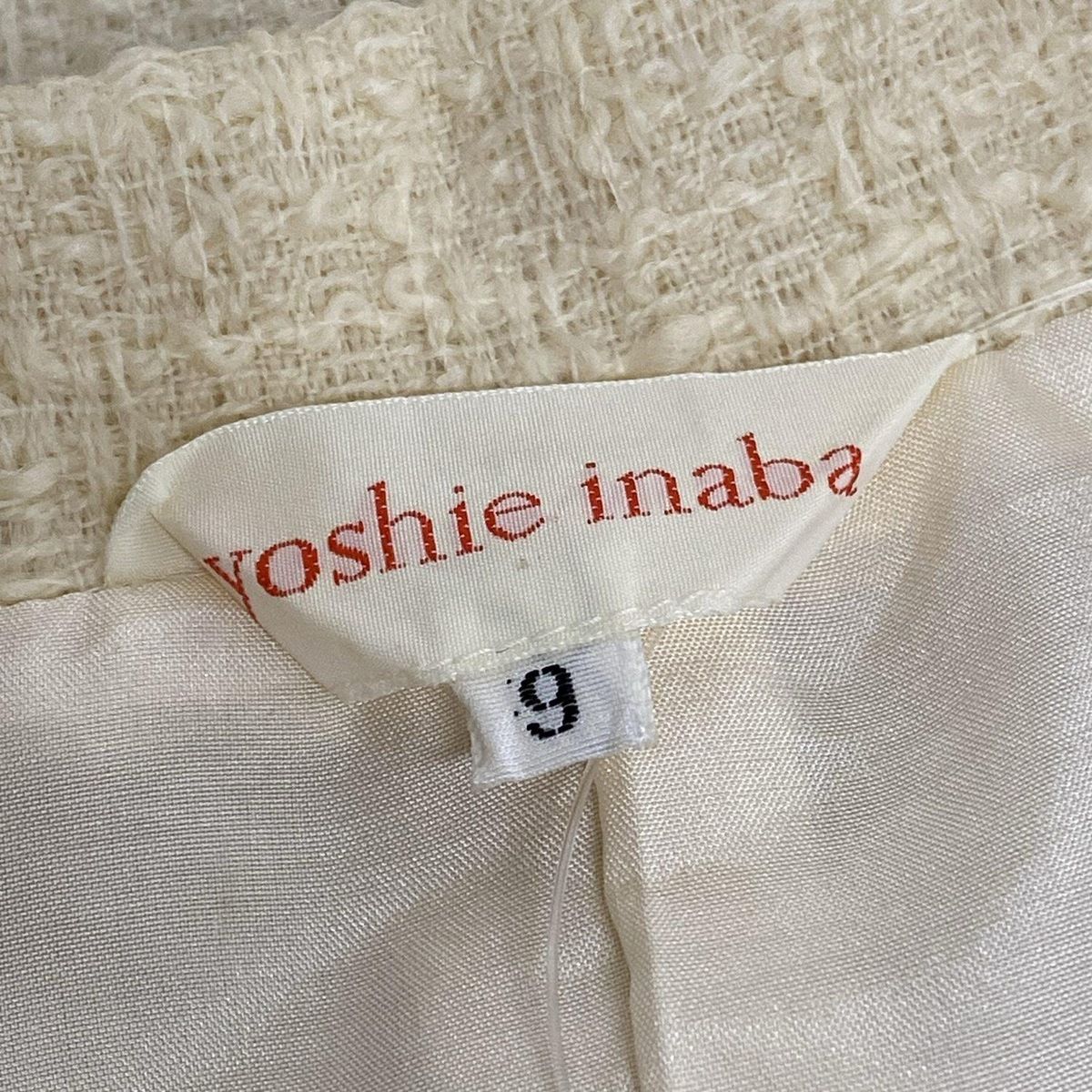yoshie inaba イナバヨシエ　リネンシャツ　9 L'EQUIPE YOSHIE INABA レキップヨシエイナバ リネン100％ 九分