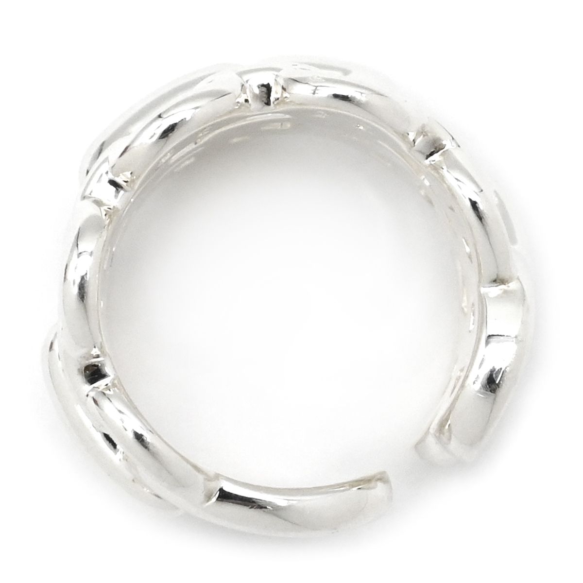 エルメス HERMES リング 指輪 シェーヌダンクル アンシェネ GM シルバー925 シルバー 48 JP8 AG925 9号 箱