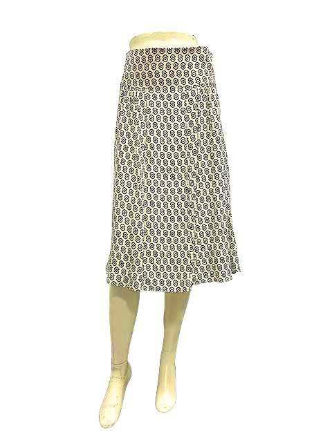 Salvatore Ferragamo サルバトーレフェラガモ スカート 総柄 シルク サイズ38＿S02＿セルモアから ＿s-0228-r02