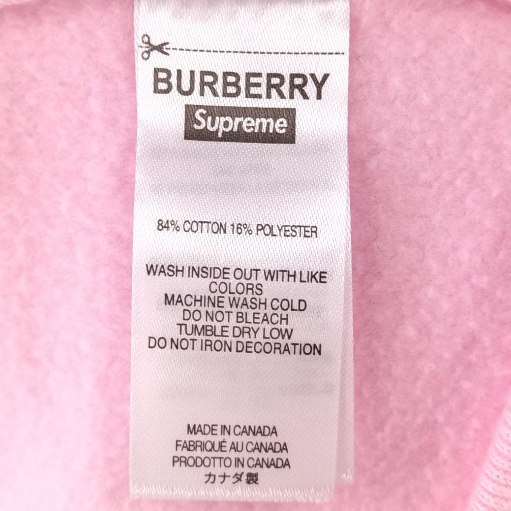 SUPREME (シュプリーム) 22SS× Burberry Box Logo Hooded Sweatshirts
