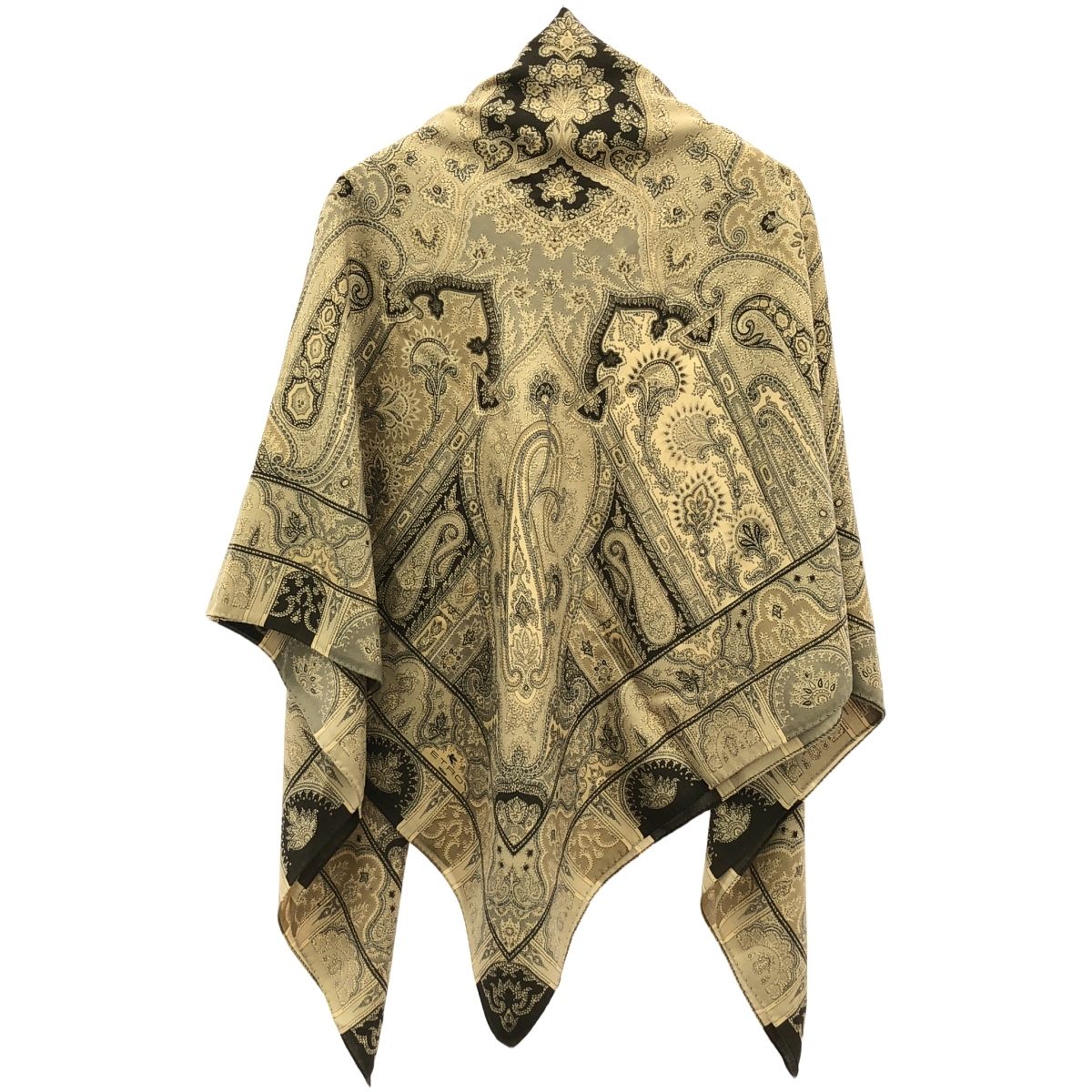 エトロの大判ストール ETRO エトロ ペイズリー大判ストール ベージュ