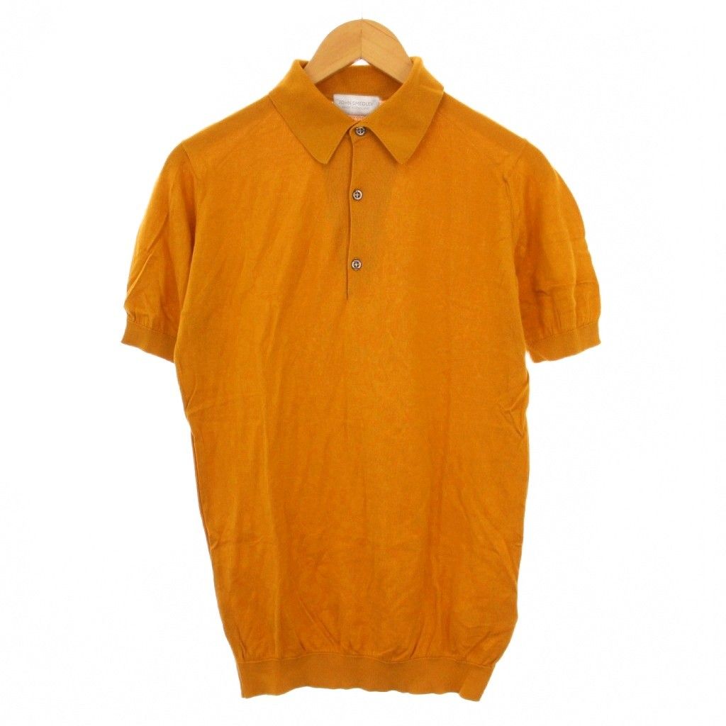 ジョンスメドレー JOHN SMEDLEY ポロシャツ 半袖 S 黄 /BM