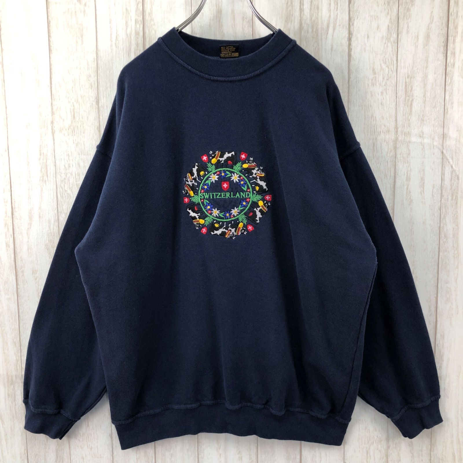 RONWEIL ロンウェイル スイス スウェット トレーナー 刺繍 裏