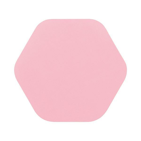 （まとめ） ライオン事務器六角マグネットシート 単色パック ピンク MS-610 1パック（10枚） 【×5セット】