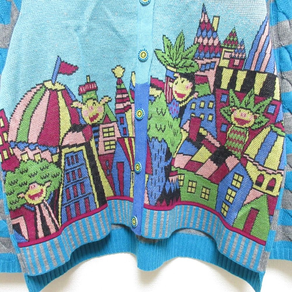 美品】OLLEBOREBLA アルベロベロ シャツ ブタさん 民族衣装 緑系