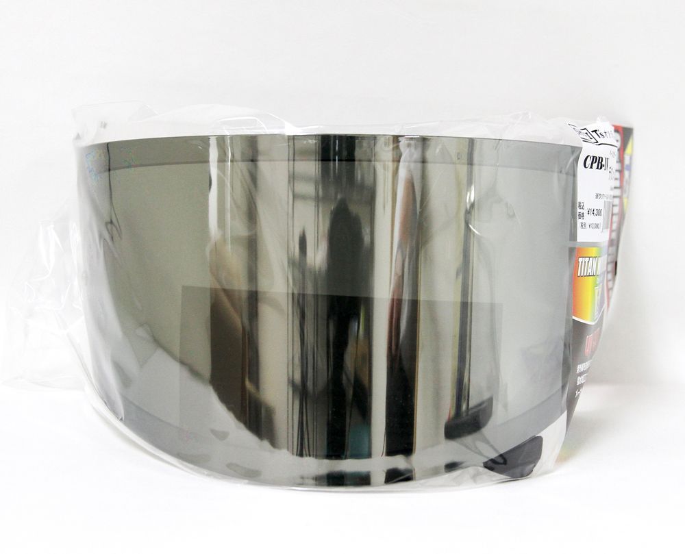 T's（ティーズ）ミラーシールド SHOEI CPB-1V PINLOCKシールド ダークスモークベース（チタンシルバー）