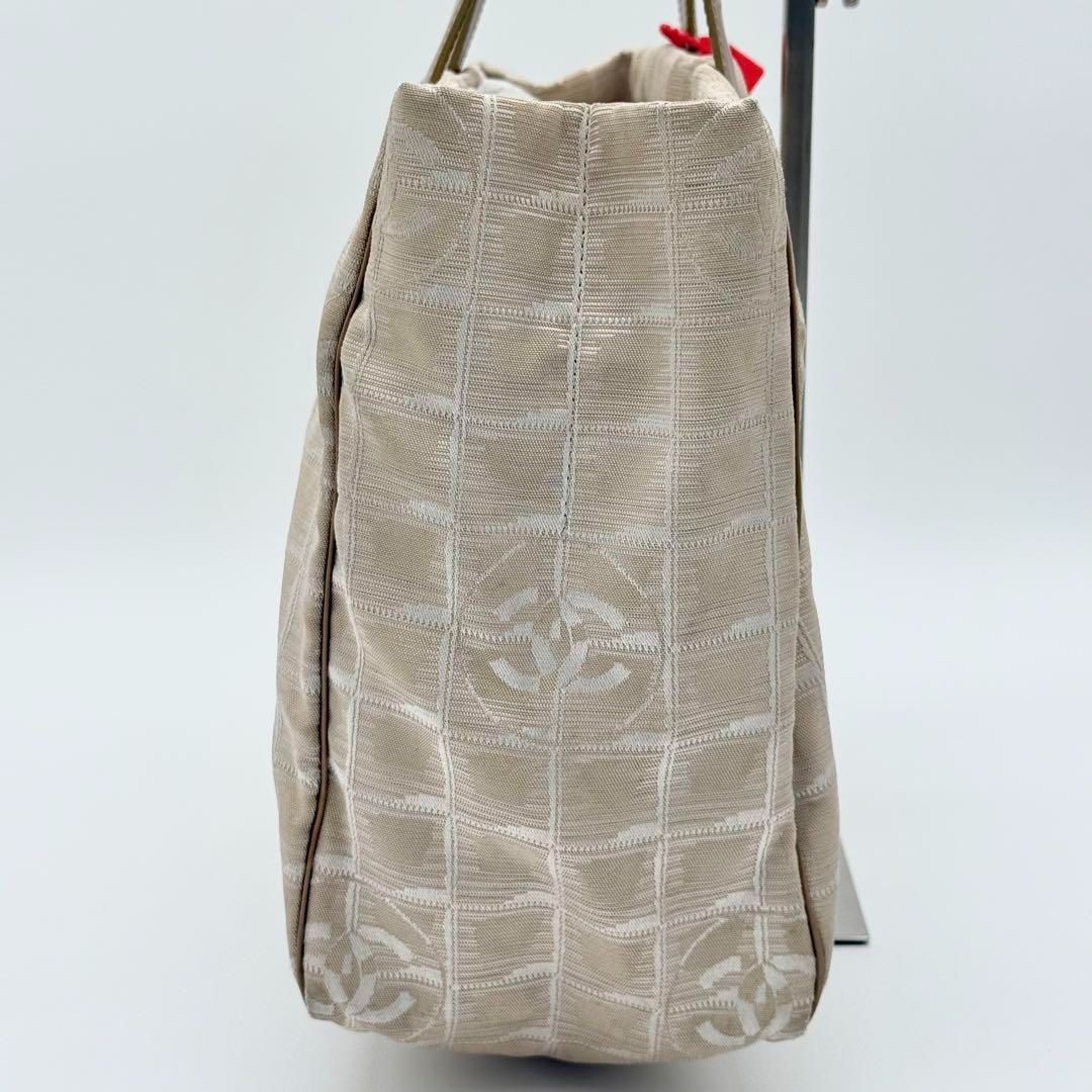 CHANEL ニュートラベルライン トートバッグ ナイロン ベージュ ココマーク CHANEL シャネル ニュートラベルライン トート GM ココマーク