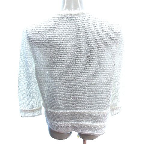 トゥービーシック　to be chic ツイード  異素材　ニット　長袖 トゥービーシック TO BE CHIC カーディガン ツイードニット 七分