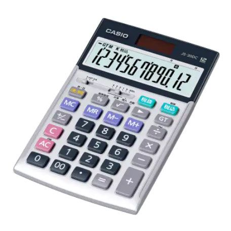 カシオ 本格実務電卓 ジャストタイプ JS-20DC-N 【公式通販】