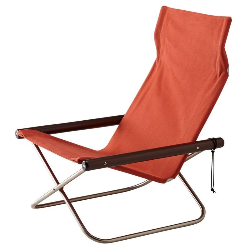 NychairX ニーチェア X ダークブラウン|レンガ NY-105| 折りたたみ椅子 デザイナーズチェア 新居猛 パーソナルチェア