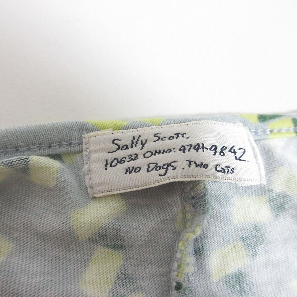 良品 Sally Scott サリースコット 総柄 ショートスリーブ 半袖 ひざ丈 