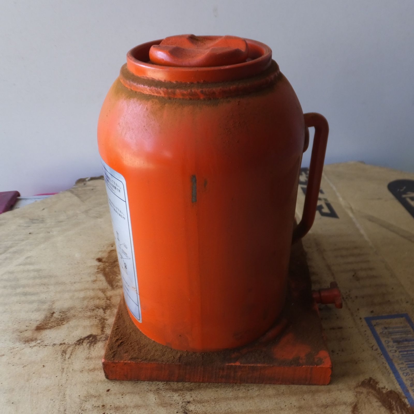 ◆マサダ 油圧ジャッキ HPD-10-2 工具 10TON 10ton 10トン 10000kg 油圧式 オイル だるま ダルマ 車載 自動車 点検 整備 3 ◆