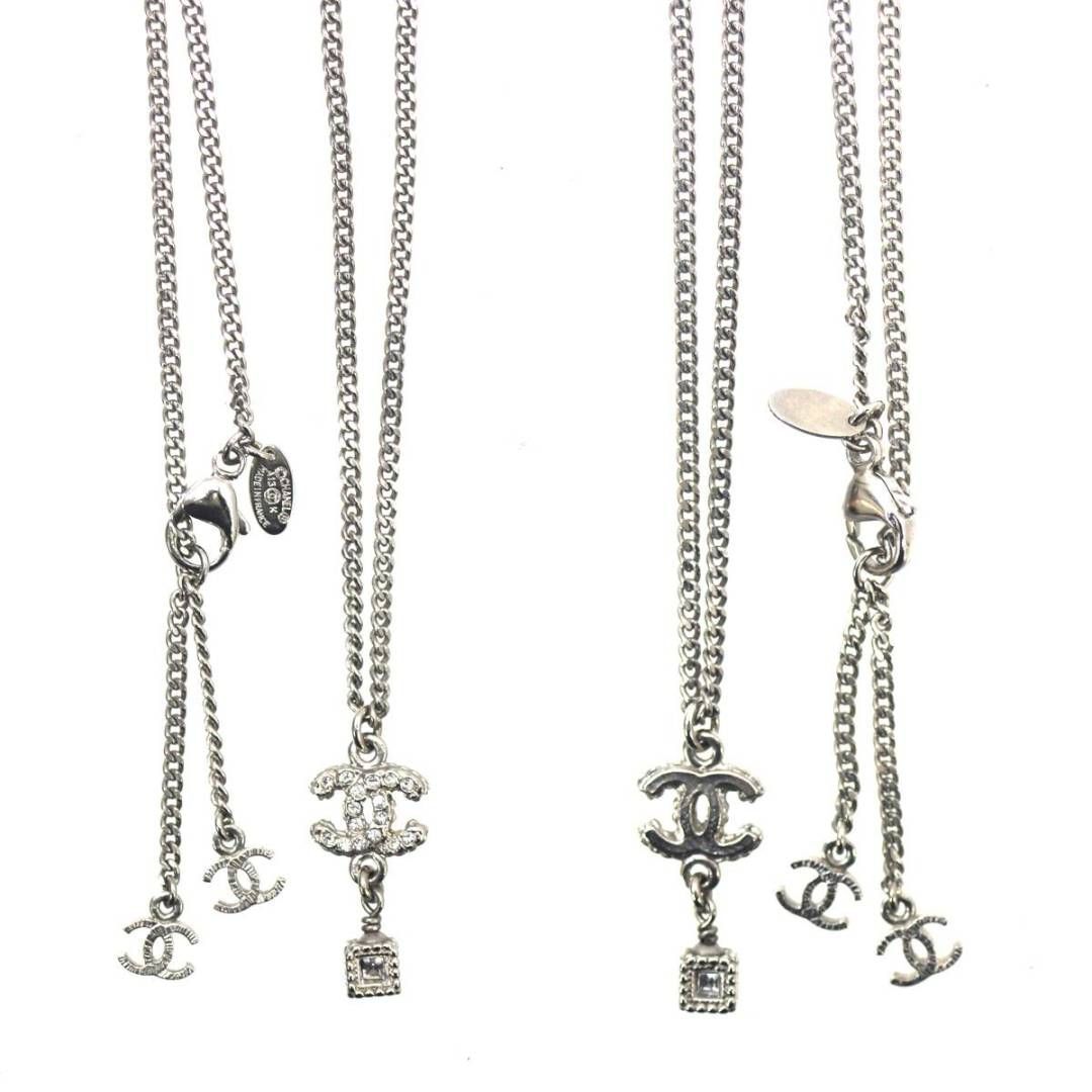 【希少】 CHANEL シャネル ココマーク ネックレス シルバー CHANEL/シャネル ココマーク ネックレス シルバー A13K ES B
