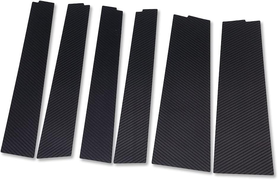 YOURS ユアーズ 90 系 ヴォクシー ノア ピラーガーニッシュ 6PCS カーボン調 GRスポーツサイドバイザー装着車 VOXY NOAH カスタム パーツ ドレスアップ TOYOTA トヨタ y402-019 2