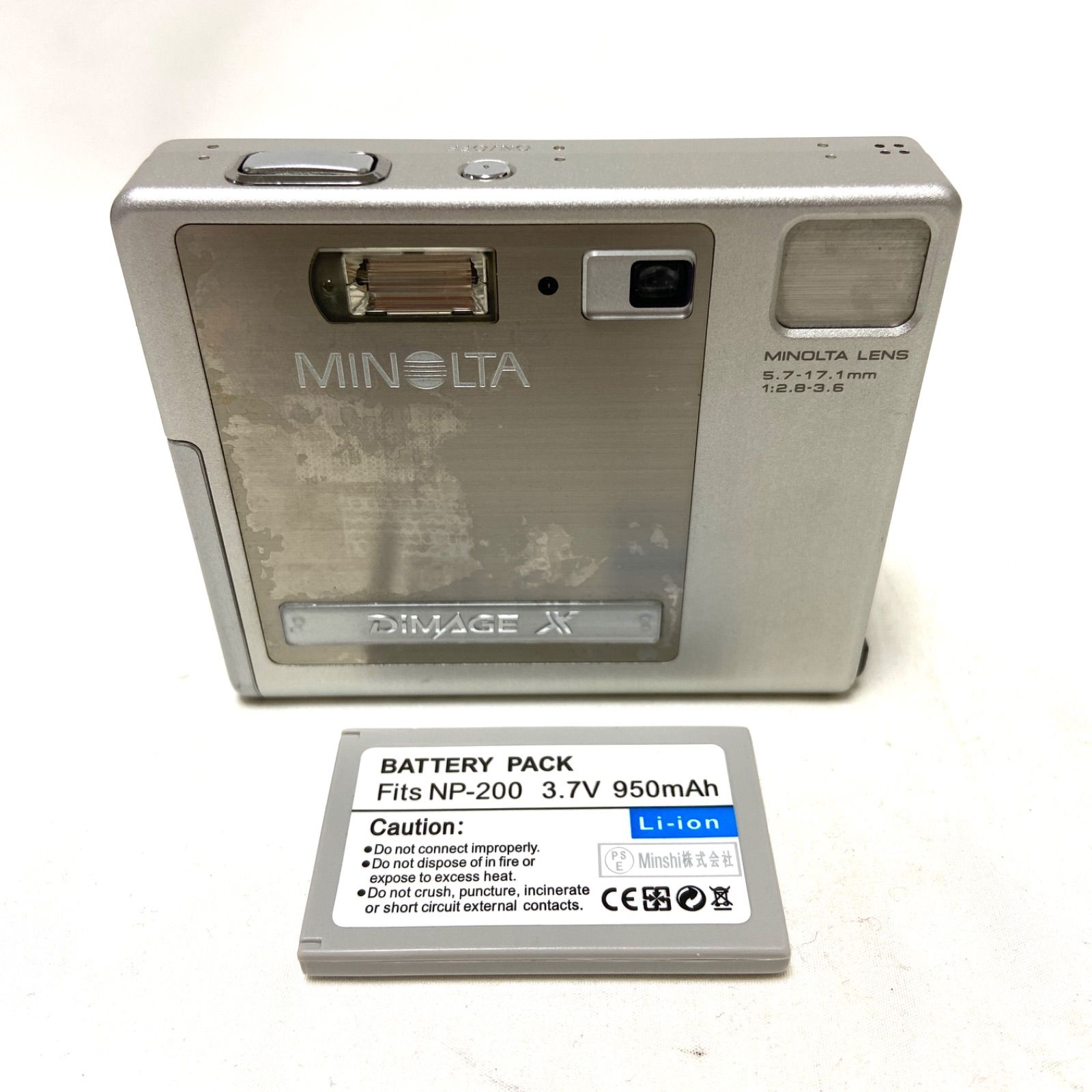 MINOLTA DiMAGE X ミノルタ コンパクトデジタルカメラ シルバー 5.7
