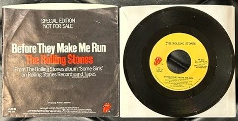 US盤】ROLLING STONES 「Before They Make Me Run」 7インチ