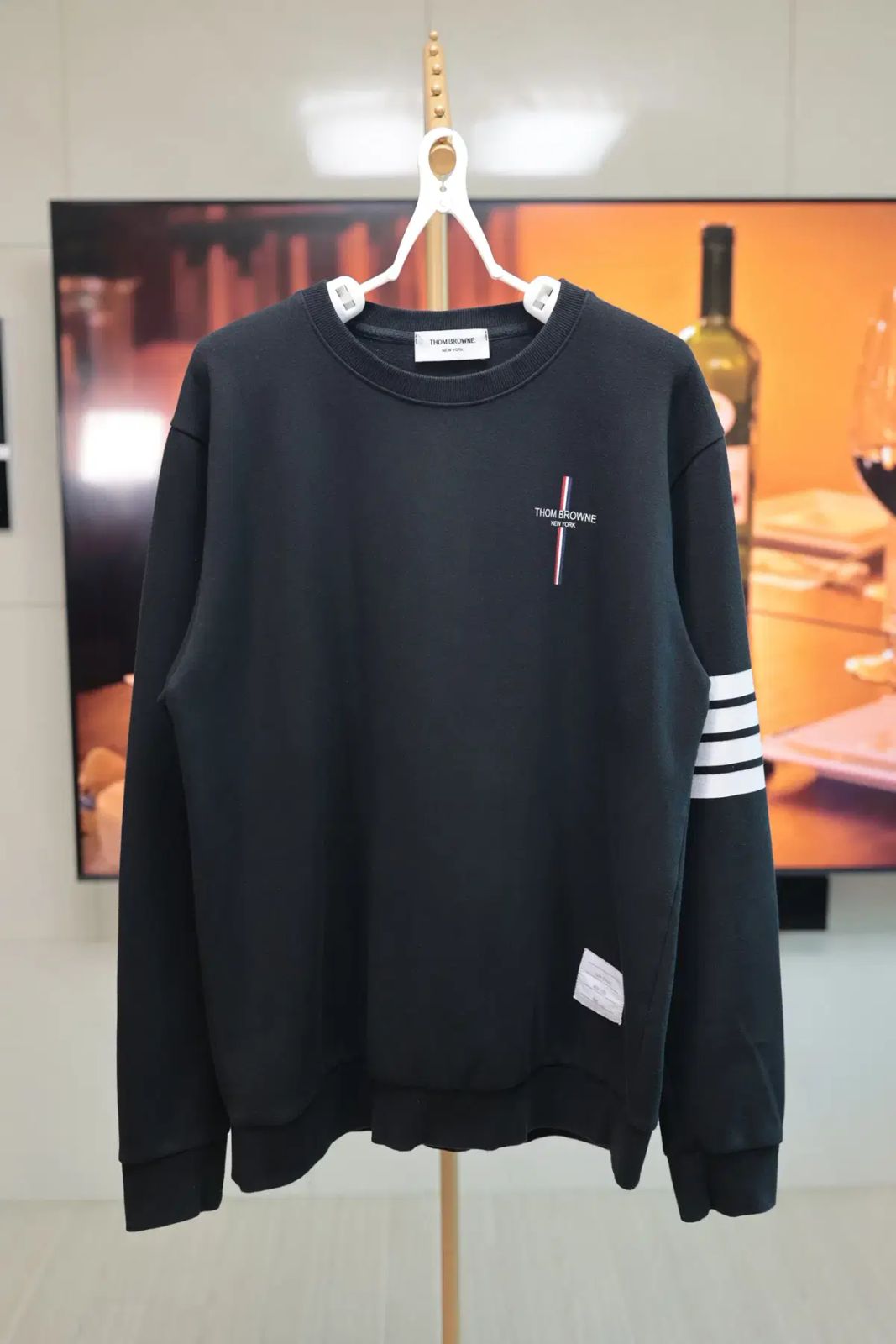 THOM BROWNE ネイビー ストライプ袖 パーカー サイズ1 resize_image.php?image=