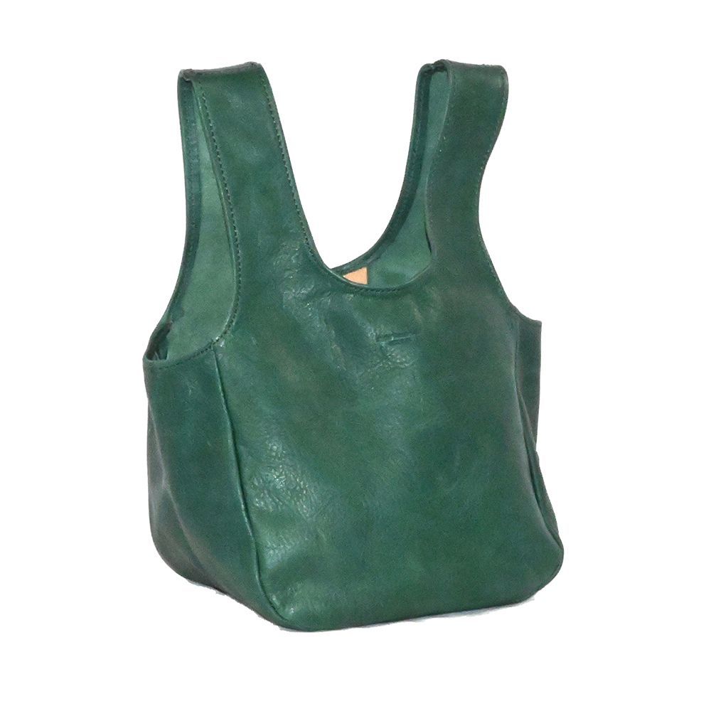 バッグ グリーン馬皮