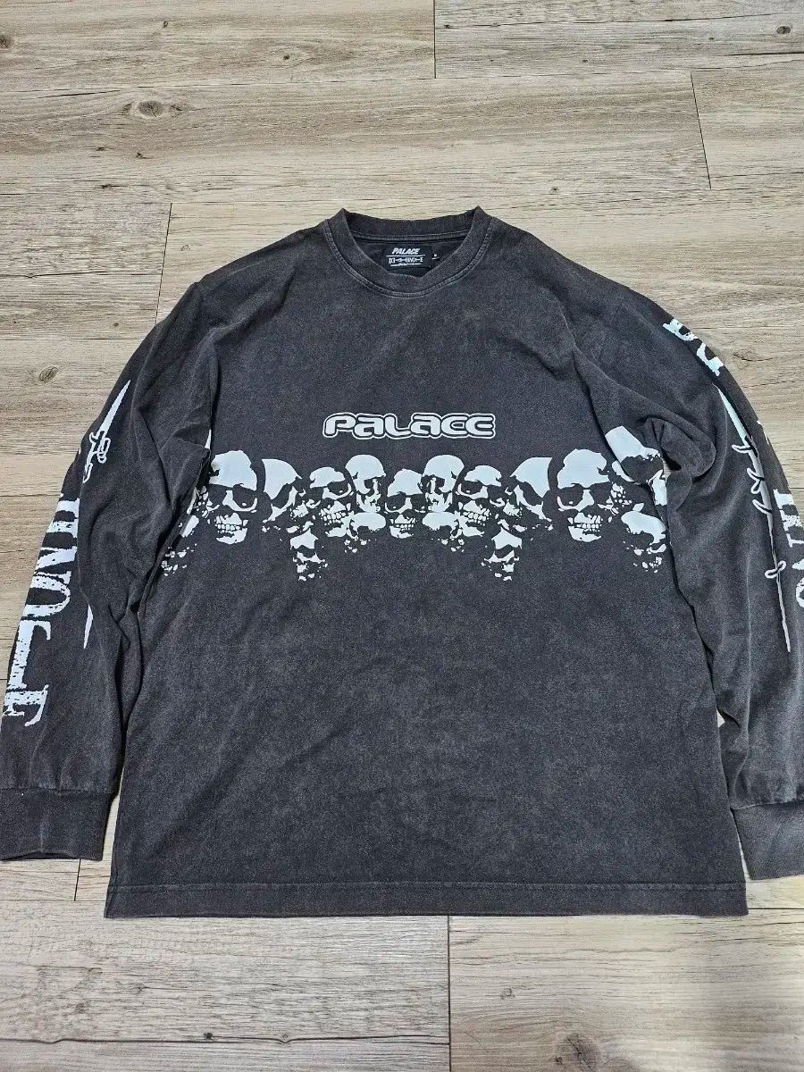 PALACE パレス x デス 注釈 長袖 ロングスリーブ 黒 ー 25SS