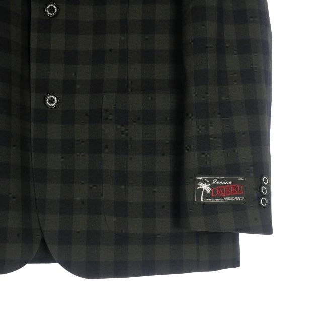 ジャケット・アウター DAIRIKU 22aw D School Jacket M ダイリク DAIRIKU 22AW D School Check Tailored Jacket ワッペン付き