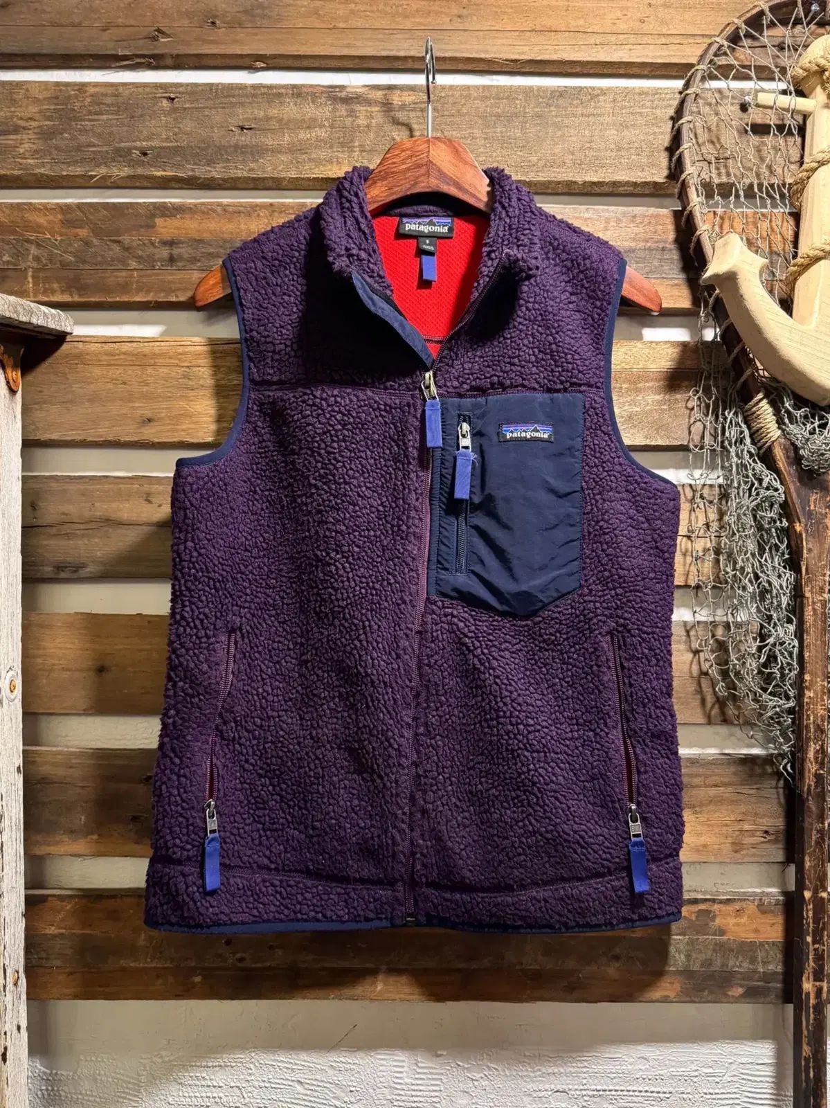 【雷市場（ポンジャン）商品韓国直送】 S patagonia(パタゴニア) レトロ X 紫 フリース ベスト