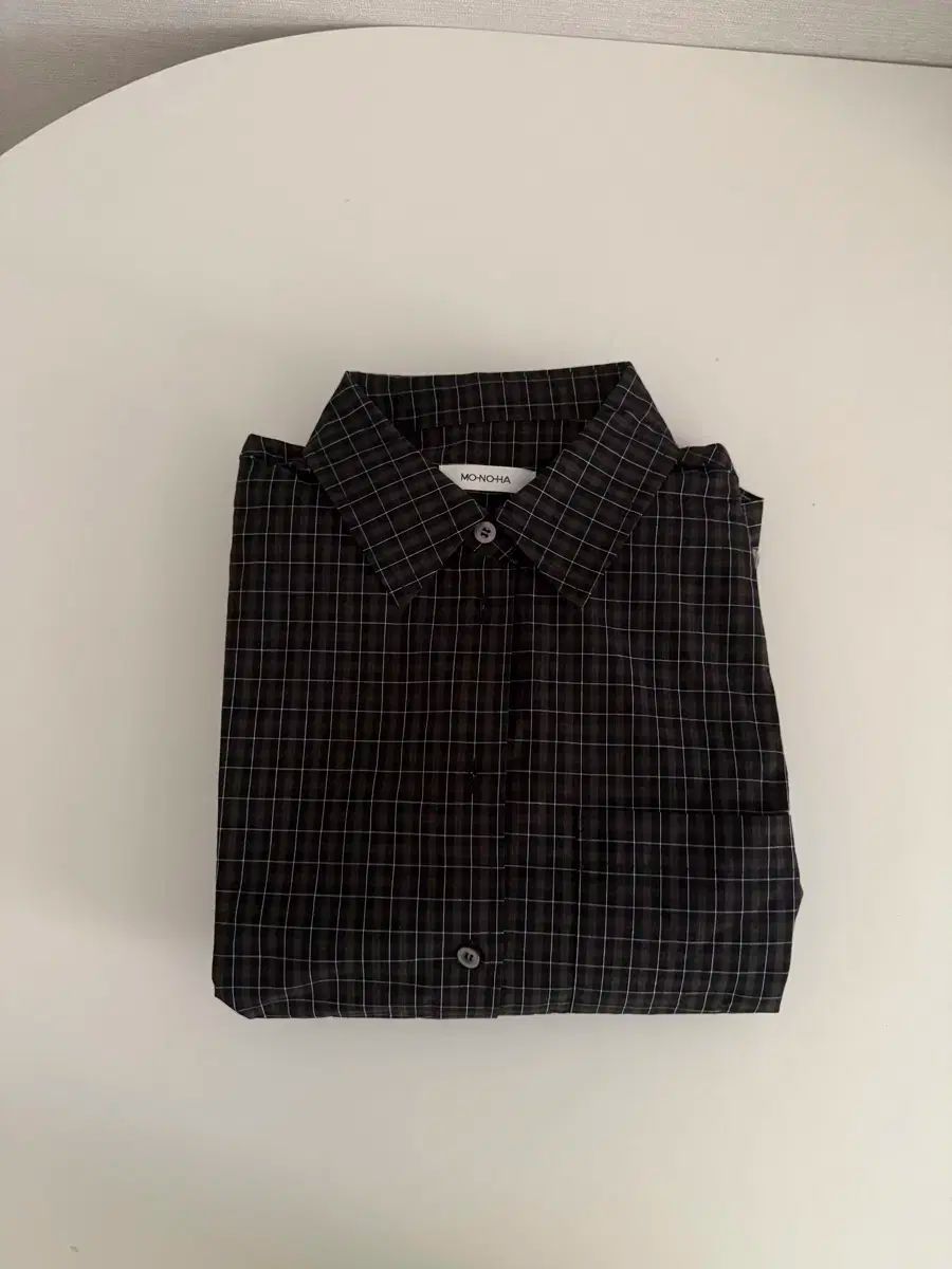 モノハ CHECK ブルゾン シャツ